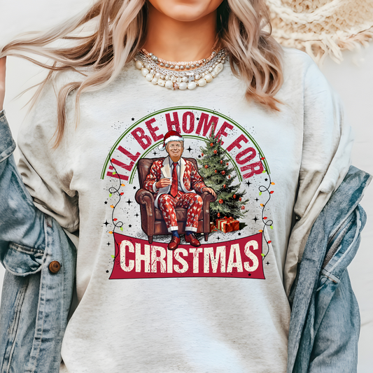 I'll Be Home For Christmas Inspired Crewneck